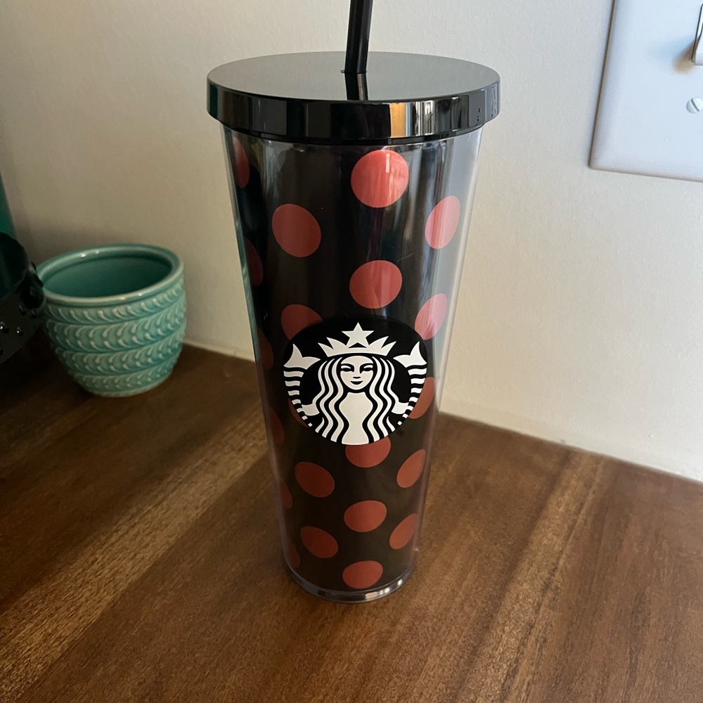 New Starbucks venti black and rose gold cup